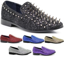purple spike dress shoes