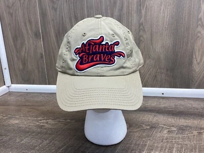 American Needle Hat Atlanta Braves Adjustable Beige Khaki — 第 1/4 张图片