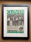 CLOVER UNAVAILABLE (FRAMED) POSTER SIZED original music press advert from 1977 (