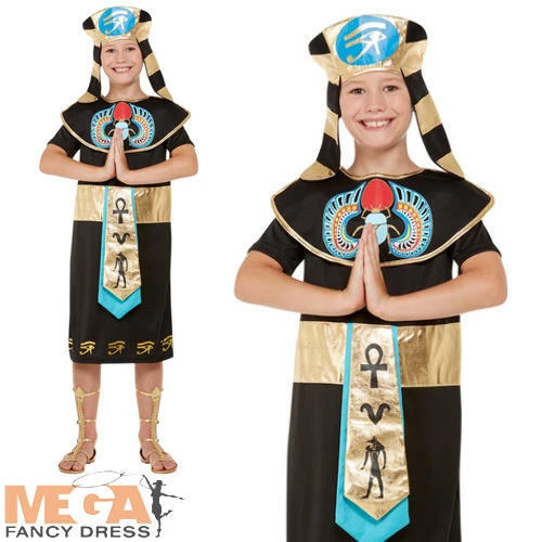 Egyptian Prince Boys Fancy Dress Ancient Egypt Pharaoh Kids Book Day Costume - image 1 of 1