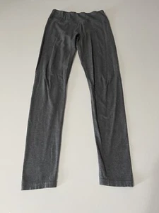 Justice Girls Charcoal Gray Leggings Full Length Elastic Waistband Size 18 - Picture 1 of 3