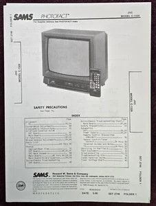 Sams Photofact 2746-1 Service Manual for JVC C-1329 - Picture 1 of 1