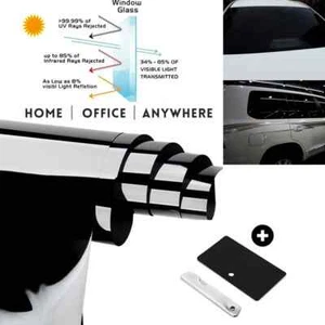 20"x10'ft 3Mx50CM Window Tint Film 15% VLT Car Home Office Glass Uncut Roll - Picture 1 of 11