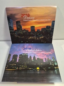 2010 US MINT UNCIRCULATED COIN SET PHILADELPHIA AND DENVER - Picture 1 of 7