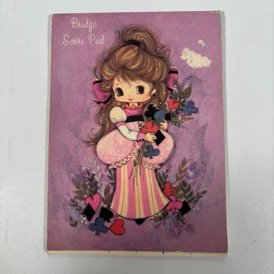 vintage bridge score pad Woman Purple 1973 Caprice AMERICAN GREETINGS CORP Used - Image 1 of 4