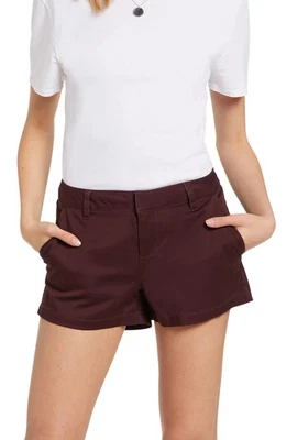 Volcom L96139 Juniors' Black Plum Frochickie Low-Rise Shorts Size 30 - Image 1 of 4