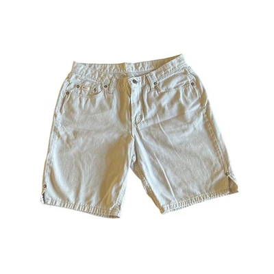 Pantalones Cortos Jeans Riders by Lee Vintage Beige Sarga Talla 12 Cintura Alta Foto 1 de 4