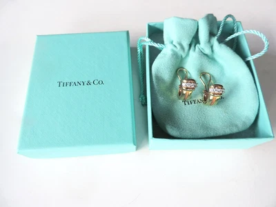 Tiffany & Co.  Atlas 18K  Yellow Gold & Diamond Earrings - Image 1 of 4