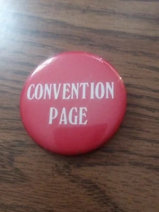 Convention Page Pinback Button - Bild 1 von 3
