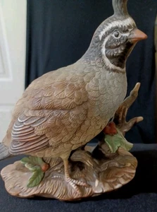 Homco Obra Maestra Porcelana Codorniz Pájaro 1981 - Imagen 1 de 6
