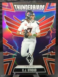 2025 Panini Phoenix C.J. Stroud Thunderbirds Red Parallel /249 Texans #19 - Picture 1 of 3