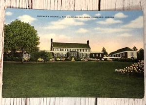 Shriner's Hospital For Crippled Children Portland Oregon Postcard - Picture 1 of 2