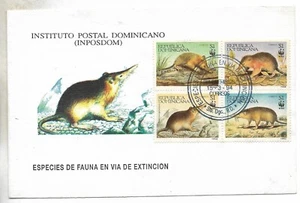 DOMINICAN Rep. FAUNA Yv# 1145/8 FDC - Picture 1 of 1