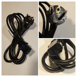 New I-Sheng SP-023 16A 250W European Outlet Power Cord Black - Picture 1 of 5
