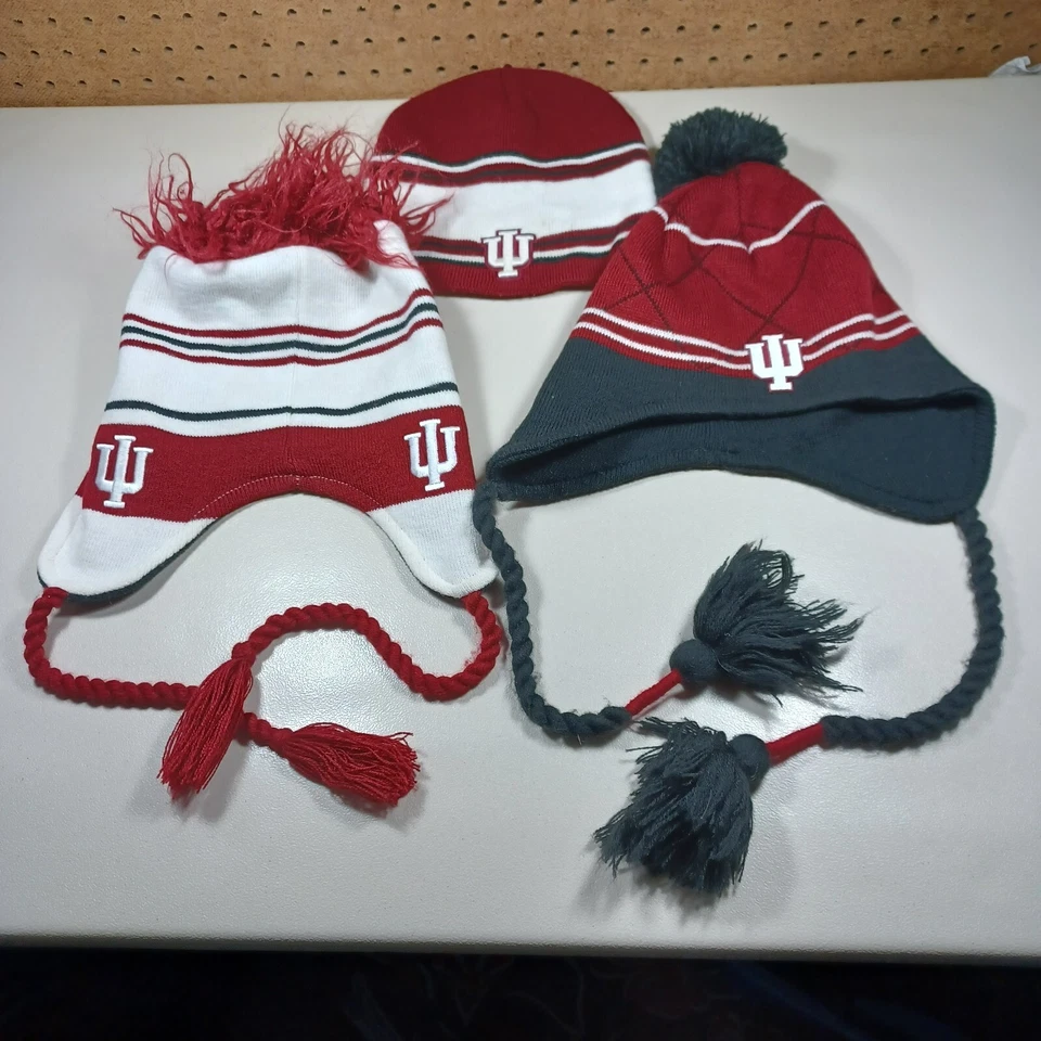 Top of the World Mujer Indiana Hoosiers Oreja Solapa Forrado Gorro Lote (3) Foto 1 de 4