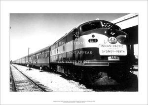 Indian-Pacific Train A3 Art Print – First Service 1970 – 42 x 29 cm Poster - Picture 1 of 3