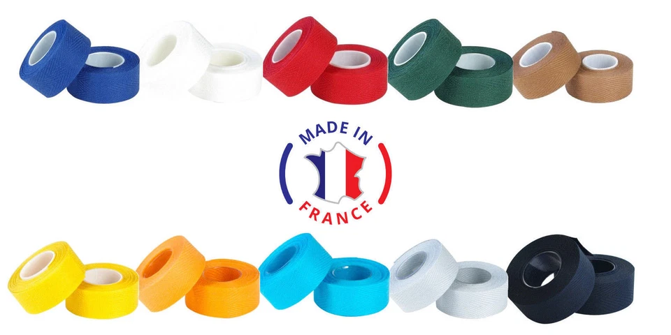 2x Handlebar tape bike VELOX cotton Tressorex retro vintage blue red brown white - Image 1 of 1