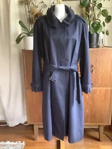 Burberrys Navy Trench Coat 12/14AU - Picture 1 of 24