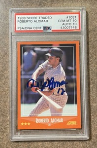 1988 Score Roberto Alomar Rookie/Auto Card!!