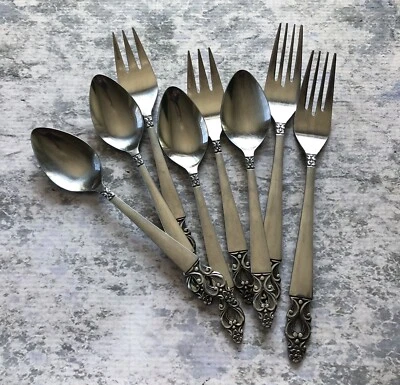 National Stainless Japan OLAF Dinner Forks Salad Forks Teaspoons Flatware Set 8 - Image 1 of 4