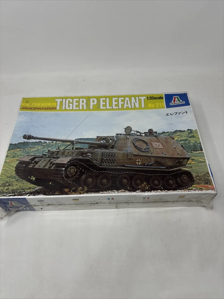Italeri 1/35 German Tank Destroyer Jagdpanzer Tiger P Elefant Model Kit 211