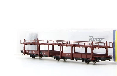 Roco / Pi.r.a.t.a. 76992G Car Transport Car FS Italy “SITFA”, Red Wagon - Image 1 of 4