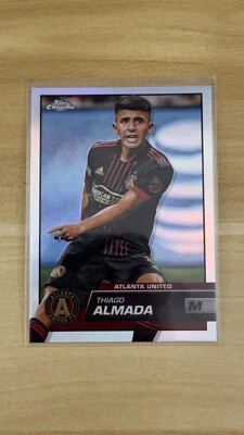 2023 Topps Chrome MLS Thiago Almada #185 Atlanta United Refractor - Image 1 of 2