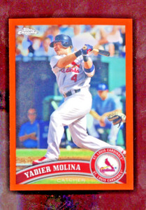 2011 Topps Chrome Refractor Orange YADIER MOLINA