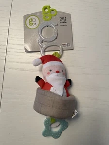NWT Goldbug Pull and Jitter Santa Clips to Stroller or Car Seat Christmas Gift  - Picture 1 of 5