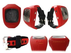 OROLOGIO DA POLSO FILA FORMULA ROSSO DISPLAY LCD CRONOGRAFO RESISTENTE ALL'ACQUA - Imagen 1 de 1