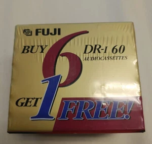 Fuji DR-I 60 Blank Cassette Tapes - 60 Minutes - 7 Pack - Normal Bias New Sealed - Picture 1 of 4