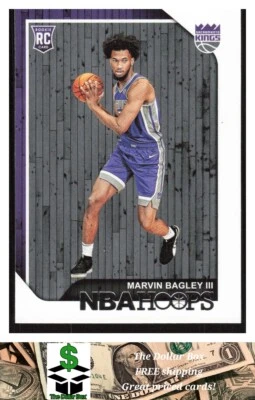 2018-19 Hoops #258 Marvin Bagley III RC - Sacramento Kings - Image 1 of 2