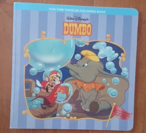 New Vintage Disney Fun Time Time Toddler Coloring Book Dumbo 1997 - Picture 1 of 9