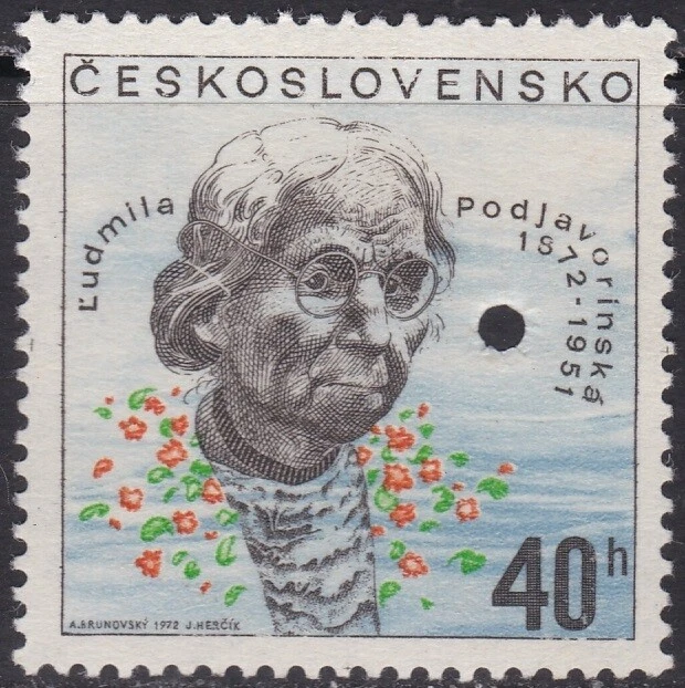 Espécime, escritor Tchecoslováquia Sc1821 Ludmilla Podjavorinska (1872-1951) - Imagem 1 de 1
