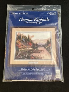 Thomas Kinkade End of Perfect Day Counted Cross Stitch Kit New Kit  14'' x 11" - Picture 1 of 5