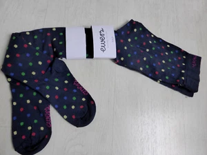 ewers Strumpfhose, marine mit kleinen bunten Punkten. NEU! - Picture 1 of 2