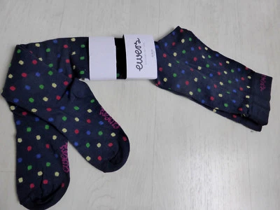 ewers Strumpfhose,  marine mit kleinen bunten Punkten.  NEU! - Bild 1 von 2