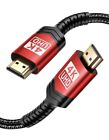 4K HDMI Cable 1 Pack 6ft JSAUX 18Gbps High Speed HDMI 2.0 Braided HDMI Cord 4