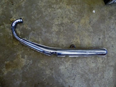 1974 Suzuki GT380 Triple S801-1. left outer exhaust header muffler tail pipe Foto 1 de 4