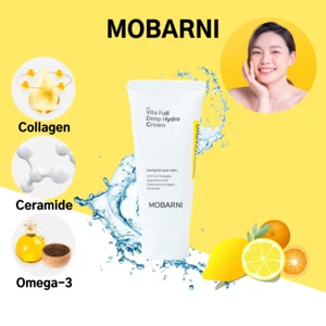 MOBARNI Vita Full Deep Hydro Cream 80ml with Collagen, Omega-3, Ceramid K-Beauty - Picture 1 of 9