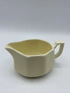 Vintage Glazed Pottery Creamer Pitcher USA White 2.25" Mid-Century Replacement - Picture 1 of 11