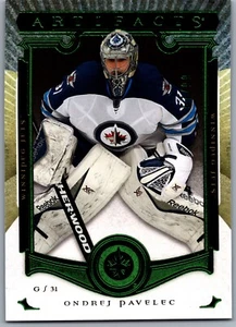 15-16 UPPER DECK ARTIFACTS EMERALD - ONDREJ PAVELEC /99 #14 WINNIPEG JETS - Picture 1 of 2