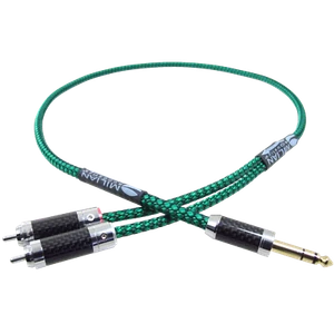 6.3 mm (1/4") TRS Plug to Dual RCA Stereo Breakout Cable - Picture 1 of 4