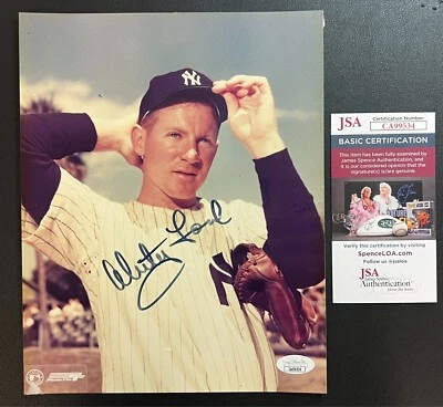 Whitey Ford Signed 8x10 Photograph JSA w/COA #16 MLB New York Yankees HOF '74! - Image 1 of 4