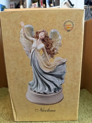Boyds Charming Angels Collection NICOLENA GUARDIAN OF IMAGINATION 282320 Musical - Image 1 of 4