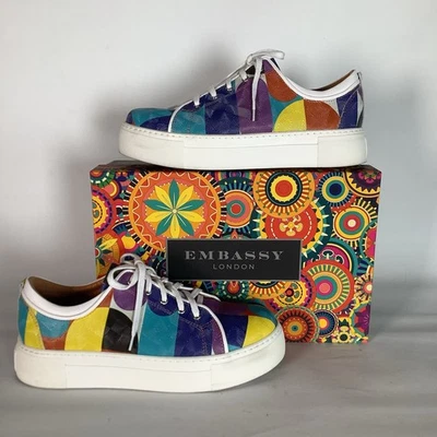 Embassy London Camila Bright Multi Groovy Mujer Diseñador Tenis EE. UU. 8 / UE 39 Foto 1 de 4