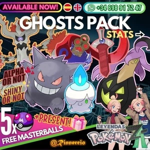 Trevenant, Gengar, Litwick, Honedge & Gourgeist 6IVs for Pokemon ZA Legends - Picture 1 of 16