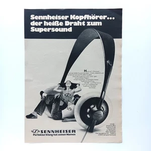 1978 Sennheiser Kopfhörer HD 400 Werbeanzeige Werbung Reklame Advertising - Picture 1 of 1