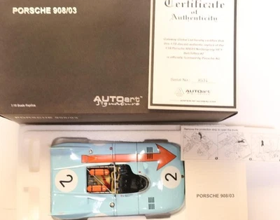 "Auto Art Porsche 908/3 1971 JW Gulf color specification 1/18 - Photo 1/4