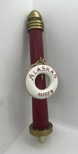 Alaskan Amber Ale Life Preserver Beer Tap Handle 12" - Picture 1 of 9